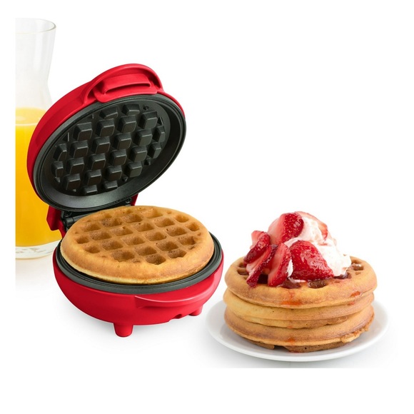 MyMini Red Waffle Maker NEW - Picture 2 of 5